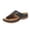 Black, variant on Comfortable Sandals For Women Toe Loop Design Low Wedge Slip On Slides Breathable Footwear For Daily Walking