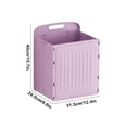thumbnail image 3 of Nrmrqz Foldable Wall-Mounted Storage Box | Plastic Wardrobe Organizer for Clothes & Blankets | 40x31.5x24.5cm | Blue/Pink/Purple/White | Large Capacity Reusable Laundry Basket, 3 of 6