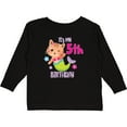 thumbnail image 3 of Inktastic It's My 5th Birthday with Cute Cat Mermaid Girls Long Sleeve Toddler T-Shirt, 3 of 5
