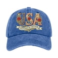 thumbnail image 4 of 250 Anniversary USA American Flag Hat 4th of July Adjustable Cap Distressed Retro Embroidered Cap Patriotic Gift for Men Women Patriots,Royal Blue, 4 of 6