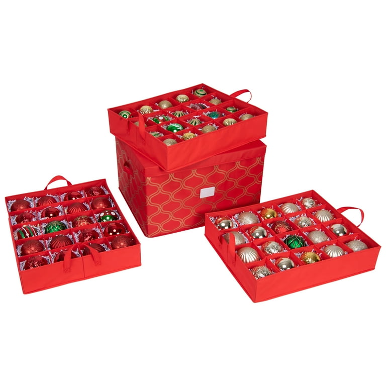  Ornament 5個セット　※箱シミあり Simplify 60 Count Non Woven Ornament Storage Box - Walmart.com
