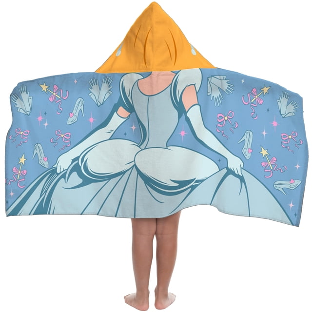 Toalla con capucha Jay Franco Cenicienta 56 cm Azul