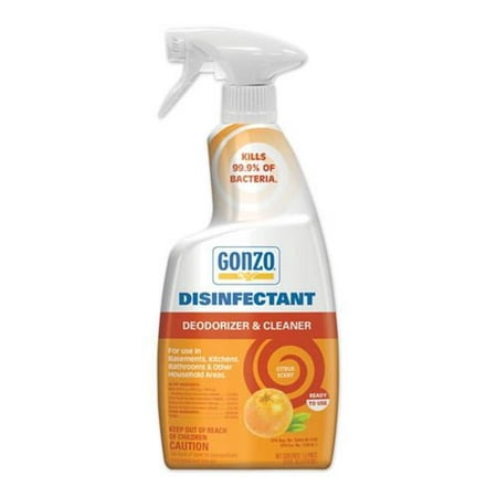 Gonzo Disinfectant - 24 Ounce Citrus - Disinfect Deodorize and Clean Your Home (B07XJ77CYY)