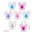 thumbnail image 4 of FENICAL 50PCS Mesh Stocking Butterflies Wedding Party Home Decoration (Mixed Color), 4 of 9