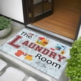 thumbnail image 5 of 2x3 Door Mat Rug, Laundry Room Non-Skid Rubber Backing Large Rectangle Rugs - Living Room Bedroom Home Office, Blue Cartoon Washing Machine Clothes Indoor Floor Mat Carpets Washable Rug, 5 of 9
