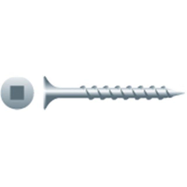 8 x 2.50 in. Square Drive Bugle Head Screws Coarse Thread Dacrotized Coated Box of 2 500