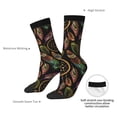 thumbnail image 2 of Yiaed Decorative Feathers Print Great elasticity Crew Socks Sports socks for Men and Women, 2 of 5
