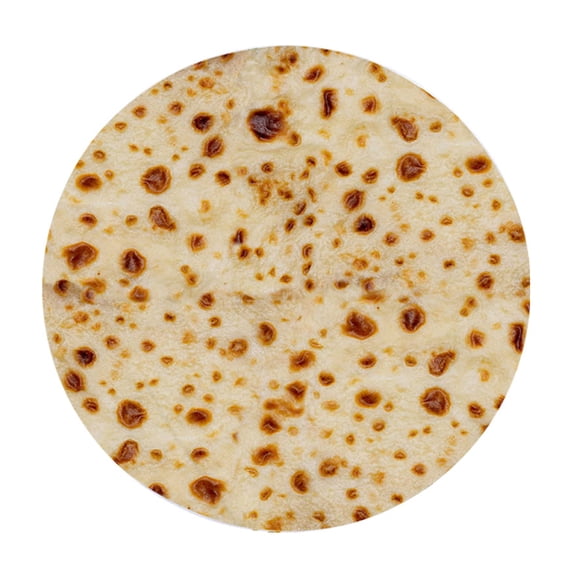 Funny Round Corn Tortilla Blanket Soft Throw Blanket for Bed Fleece Sofa Plaid Plush Bedspreads Winter Warm Flannel Wrap Blanket