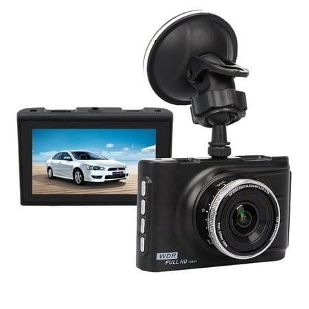 Dash Cam 1080P FHD DVR Car Dashboard Camera Video Recorder 170° Wide Angle WDR with 3 inch LCD Night Vision Motion Detection Loop Recording G-sensor