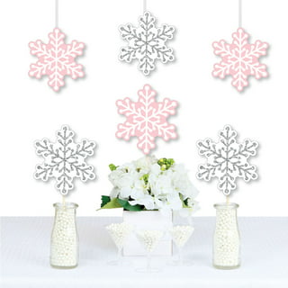 42Ct Winter Wonderland Decorations, Hanging Snowflake Decorations for  Christmas Party, Birthday, Indoor Holiday Ceiling Décor, Hanging Swirls for  Xmas