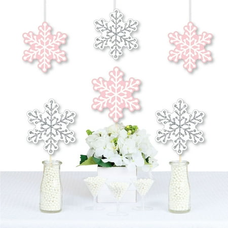 Pink Winter Wonderland Snowflake Decorations Diy Holiday