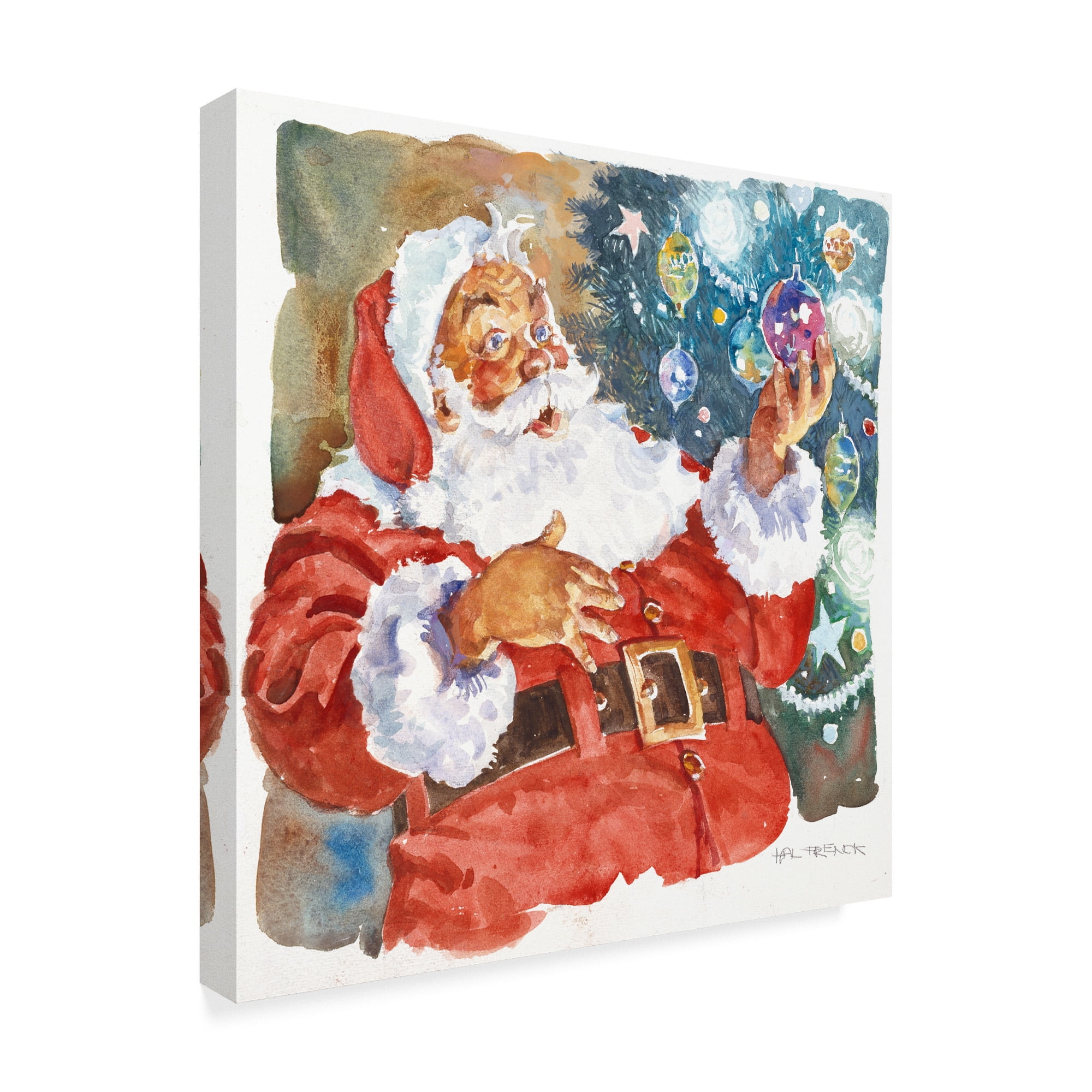 Trademark Fine Art 'Santas Glow' Canvas Art by Hal Frenck