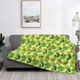 thumbnail image 2 of Fuzoiu Kiwi and Avocado Print Flannel Blanket,Throw Blanket,Flannel Home Decor,Fleece Bed Blankets,Cozy Soft Blanket for Bed, Sofa, Camping, and Travel-40"x30", 2 of 6