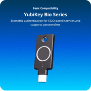 Yubico - YubiKey Bio C (FIDO Edition) - Basic compatibility - Multi-factor authentication (MFA) security key and passkey, connect via USB-C, Biometric, FIDO Certified - Protect Your Online Accounts