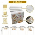thumbnail image 5 of ERUNPONLY Fall Botanical Table Runner - 90 Inch Long Thanksgiving Pumpkins Floral Autumn Cotton and Linen Blended Dress Scarves Farmhouse Table Runner for Kitchen Dining, Coffee Table, 13" x 90", 5 of 8