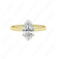 thumbnail image 4 of Cora Jewellery 2CT Marquise Moissanite Solitaire Engagement Ring For Women, 18K Yellow Gold, 4 of 5