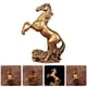 thumbnail image 4 of Mini estatua de caballo de latón - Caballo de pie sobre las nubes Adorno de caballo de la suerte Estatua del zodíaco chino Figura de Feng Shui de caballo rico para el éxito Buena fortuna Decoración d, 4 of 4