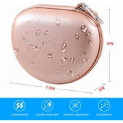 Headphone Case Compatible with Mpow 059/ H1/ H2/ H5/ for Thor/ for Beats Solo3/ Solo2/ for Picun P26/ for iJoy Matte Finish/ for Elecder i39/ More Foldable Bluetooth Wireless Headset - Rose Gold