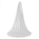 thumbnail image 1 of Velo largo para bodas Capa de una sola capa Suave Catedral Velos en el piso de la capilla con peine para el cabello para la novia (blanco), 1 of 5
