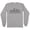 Grey, variant on Skyline Cincinnati Ohio Long Sleeve Shirt Unisex Large White