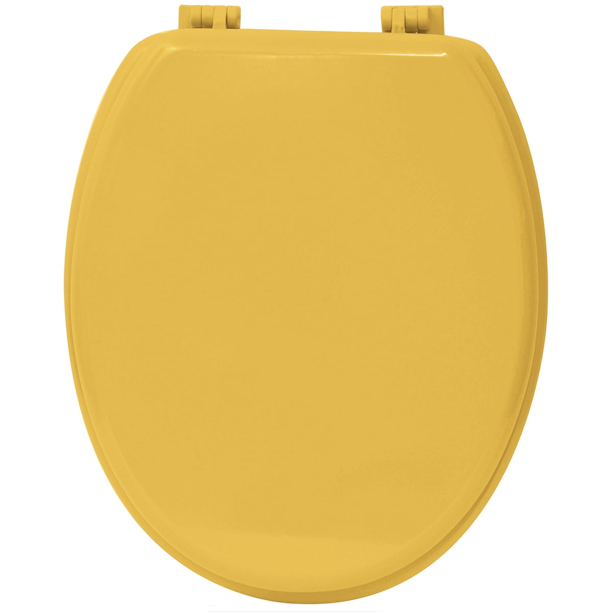 Evideco Oval Toilet Seat Solid Yellow Sunshine Wood