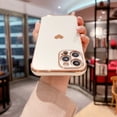 thumbnail image 2 of For iPhone Case,Cute Glitter Plating Loving Heart Pattern Side Print Design for Girls Women,Luxurly Screen Camera Protection Shockproof Soft Bumper Silicone Cover, 2 of 7