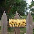 thumbnail image 4 of Pompotops Wooden Sunflower Sign Plaque Rustic Wall Decoration Home Decoration, 4 of 9