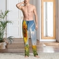 thumbnail image 2 of Rocae butterfly and sunflower for Mens Pajama Pants Pj Pants Mens Lounge Pants-Large, 2 of 6