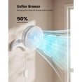 thumbnail image 3 of Ventilador de pared Koonie de 8 pulgadas con temporizador de 3 velocidades, color blanco, 3 of 6