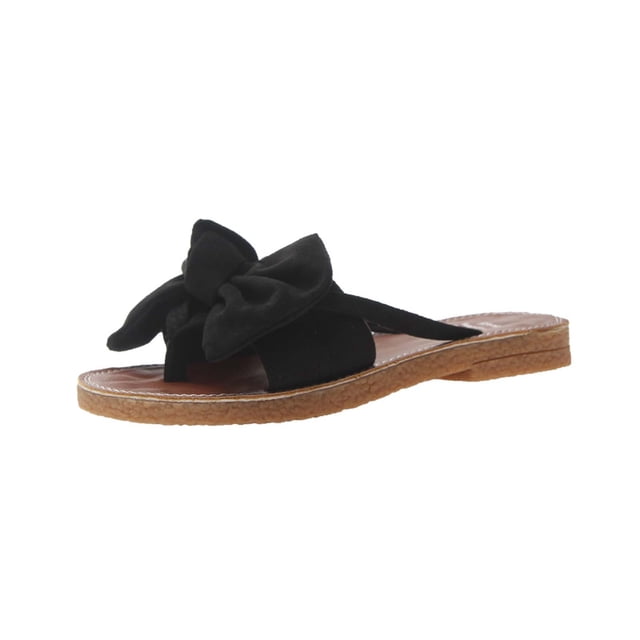 Amzcrzy Zapatos de mujer,Zapatos de mujer,Zapatillas de mujer, Chanclas planas de ante con lazo para mujer, informales, de verano, para playa Sandalias Mujer Zapatillas De Casa