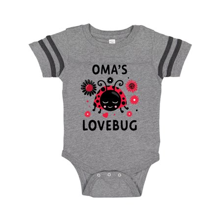 

Inktastic Valentine s Day Oma s Lovebug Gift Baby Boy or Baby Girl Bodysuit
