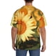 thumbnail image 3 of Fotbe Golden Sunflower In Field Camisa Estampada de Manga Corta para Hombre, Casual de Verano, Estilo Playero, Sin Arrugas-X-Large, 3 of 5