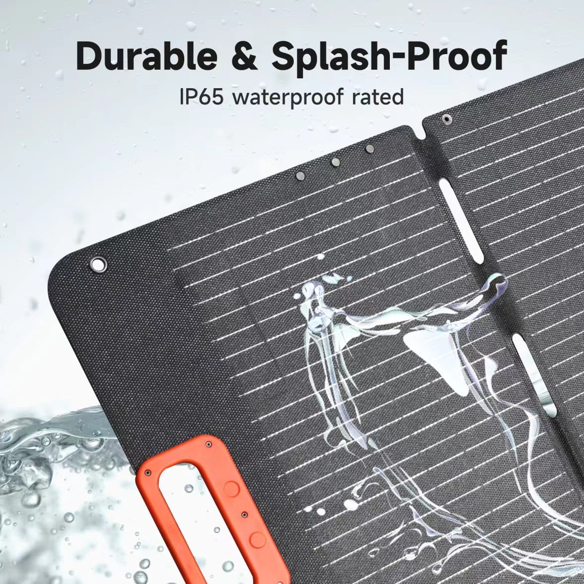 EchoNexus 200 Watt Portable Solar Panel for Power Station, Foldable Solar Charger with Adjustable Kickstands Waterproof IP65 for Home, RV, Boat, Outdoor, Camping, off Grid System