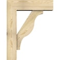 thumbnail image 3 of Ekena Millwork 8"W x 28"D x 36"H Funston Block Rough Sawn Bracket w/ Offset Brace, Douglas Fir, 3 of 25