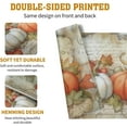 thumbnail image 5 of Fall Pumpkin Maple Leaf Placemats Set of 4, 12x18 Inch Vintage Autumn Harvest Rustic Leaves Table Mats Seasonal Fall Thanksgiving Washable Linen Fabric Place Mats for Party Kitchen Dining Decor, 5 of 7