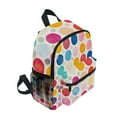 thumbnail image 2 of FORMRS School Backpack with Front Zippered Pocket 12" Student Travel Daypack, Colorful Circles, 2 of 6