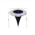 thumbnail image 2 of Luz subterránea solar BRILLAR de acero inoxidable 10LED luz de césped al aire libre, 2 of 5