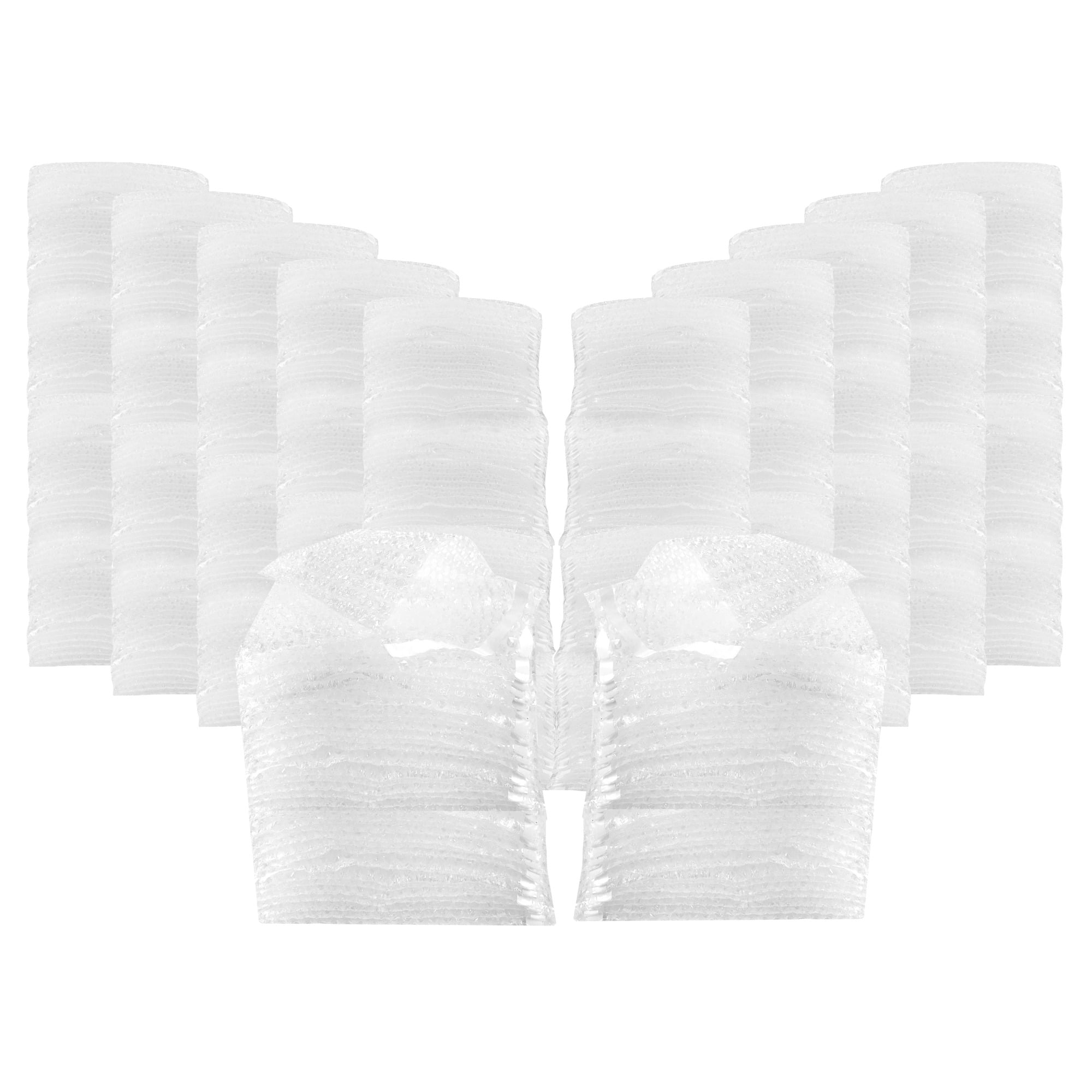 UOFFICE 1100 Clear Bubble Out Bags Per Pack 4 x 7.5" Wrap Pouches Envelopes Self-Sealing
