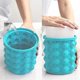 thumbnail image 3 of Ice Cube Maker Silicone Bucket Mold and Storage Container, Portable 2 in 1 Ice Cube Machine, Small Ice Container, 3 of 5