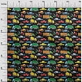 thumbnail image 3 of oneOone Cotton Cambric Black Fabric Truck Sewing Material Print Fabric By The Yard 42 Inch Wide, 3 of 5