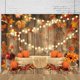 thumbnail image 4 of Ganfancp Otoño Cosecha Atmosphered Calabaza Fiesta Acción de Gracias 59.06X39.37 Pulgadas Tela de Fondo Escena Diseño Foto Holiday Party Fondo Decoración Ofertas Del Día 1X Tela de Fondo, 4 of 6