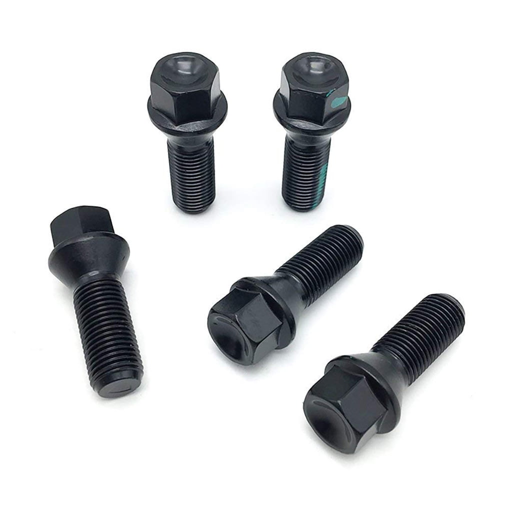 36136781152 for BMW X3 E83 7 E83 7 Series Series E65 E66 M14x1.5 Wheel Black Lugs Bolts Nuts