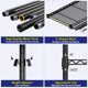thumbnail image 5 of Estantes de almacenamiento Romorgniz ajustables de metal, 5 niveles, 1010 libras, 5 of 9