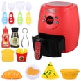thumbnail image 1 of Juego de freidora de aire con comida que cambia de Color, juego de cocina, juguete de simulación para regalo de cumpleaños, 1 Juego, 1 of 7