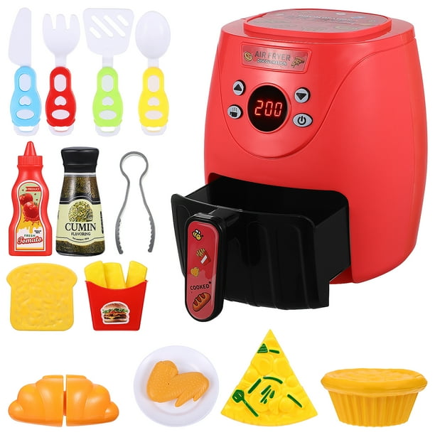 Juego de freidora de aire con comida que cambia de Color, juego de cocina, juguete de simulación para regalo de cumpleaños, 1 Juego