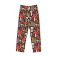 thumbnail image 6 of Daiia Mushrooms And Leaves Men's Sleep Pant with Pockets and Drawstring,Pajama Pants-X-Large, 6 of 9