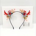 thumbnail image 3 of Diadema Navideña de Cuernos de Ciervo Brillantes con Flores Amarillas, Accesorio de Cabello Mágico para Mujer, Fiesta de Verano, Diseño Suave y Moderno., 3 of 6