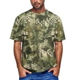 thumbnail image 2 of Mens Workout Shirts Big And Tall Short Sleeve Crewneck Camouflage T-Shirts Causal Stylish Camo Pullover Top Tees,Mint Green XL, 2 of 6