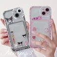 thumbnail image 2 of Redmi A1 Plus 10C 10A 10 9A 9C 9 9T Note 11s 10s 9s 11 10 9 8 Pro Poco X3 NFC X3Pro X3 Mi 11 12 Lite 11T Kulome Y Fox Tarjetero Funda Transparente TPU Suave Cubierta Protectora, 2 of 3