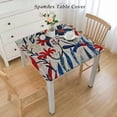 thumbnail image 2 of nygtbtfer  Tablecloth, Decorations for Home FloralPatriotic Decor Scallop Edge Table Cover Indoor Outdoor Party Table Decorations, 2 of 7